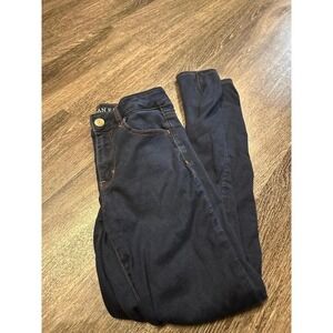 American Eagle Hi-Rise Jegging Dark Indigo Wash Skinny Jeans Size 6 Regular